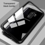 Magnetisk glas bakfodral för Samsung S8 svart
