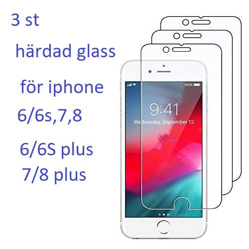 3 st iphone skärmskydd för iphone 6/6S PLUS 2.5D